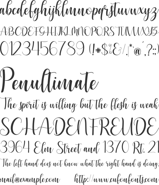 WinterMagical font preview