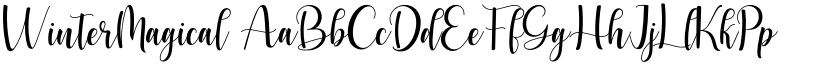 WinterMagical font