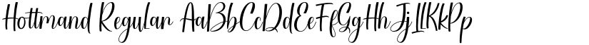 Hottmand Regular font