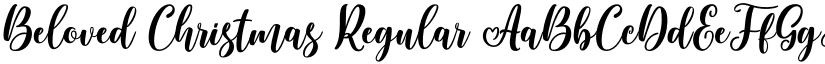 Beloved Christmas font download