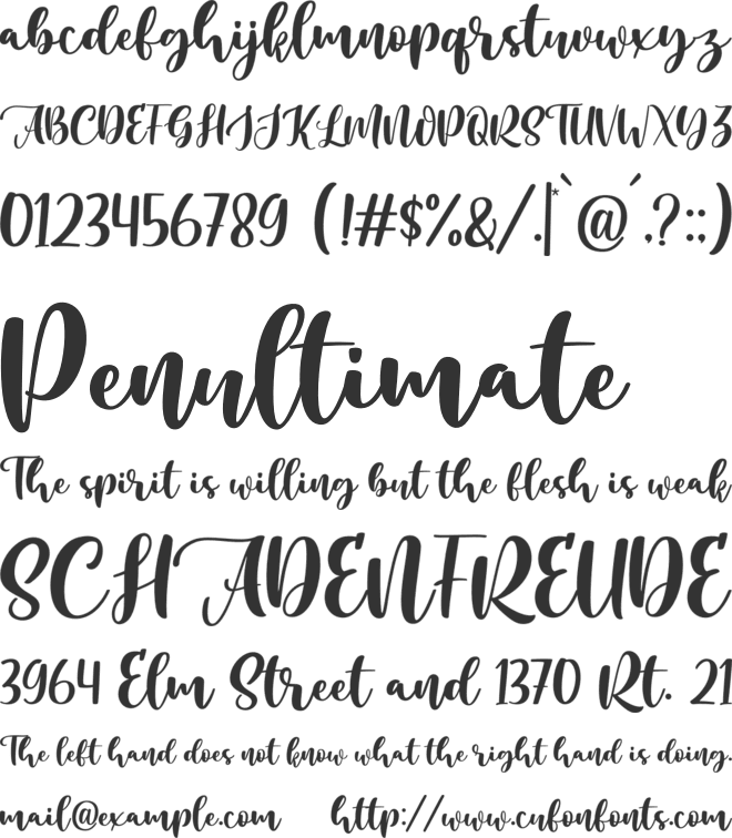 Amazing Christmas font preview