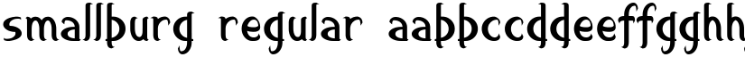 smallburg Regular font