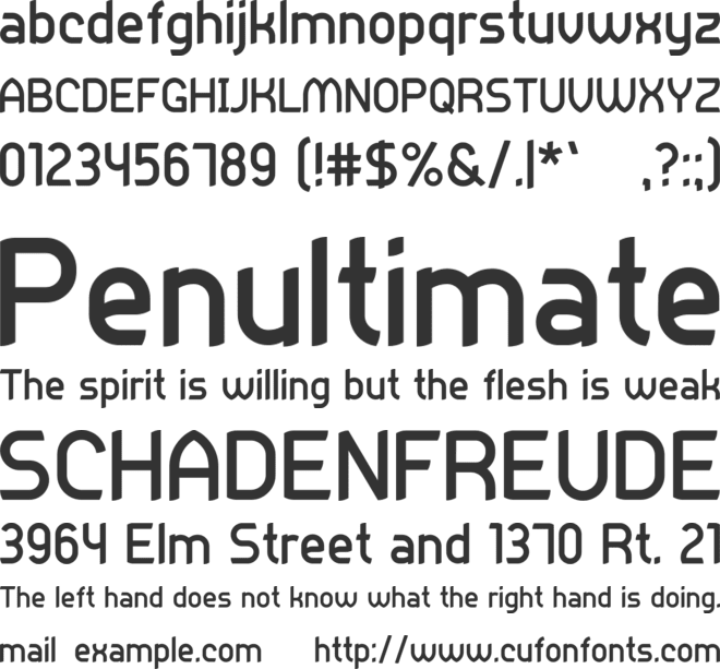 Practicum font preview