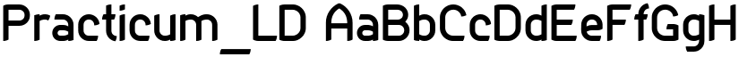 Practicum_LD font