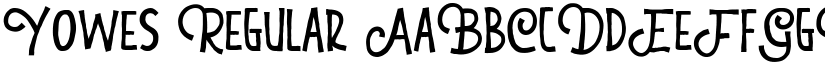 Yowes Regular font