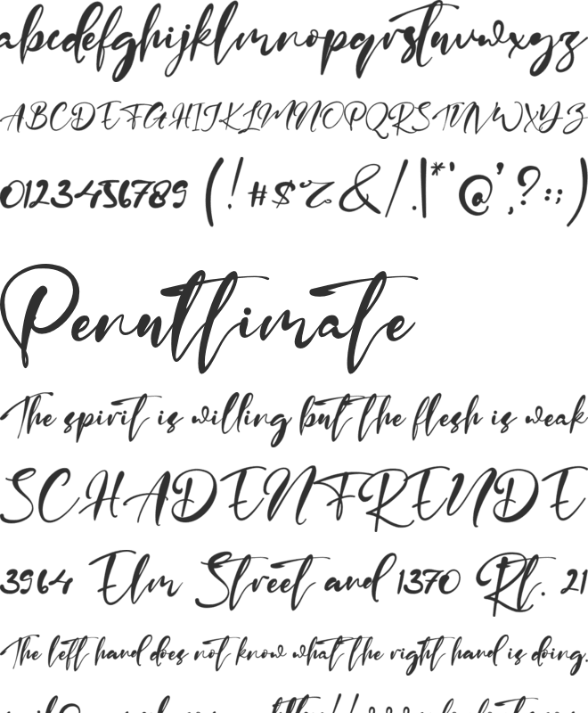 Honey Butterfly font preview
