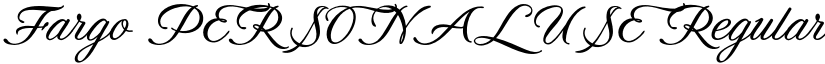 Fargo PERSONAL USE Regular font