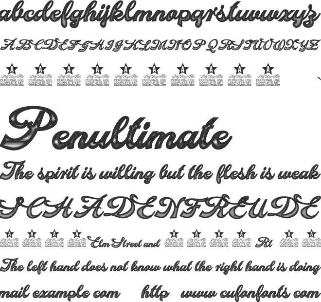 Blonde Personal Use font preview