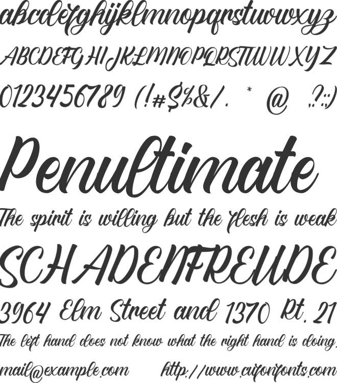 Erlinda Safitry font preview