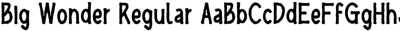 Big Wonder Regular font