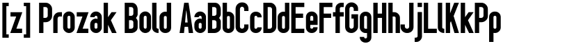 [z] Prozak Bold font