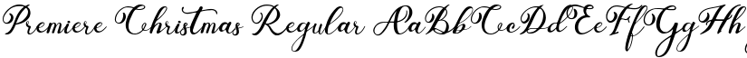 Premiere Christmas Regular font