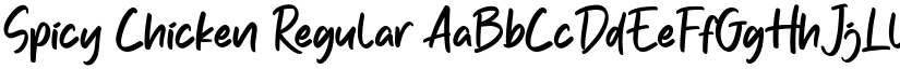 Spicy Chicken Regular font