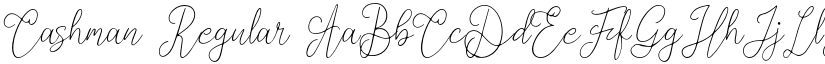 Cashman Regular font
