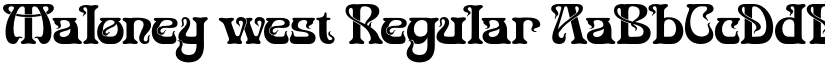 Maloney west font download