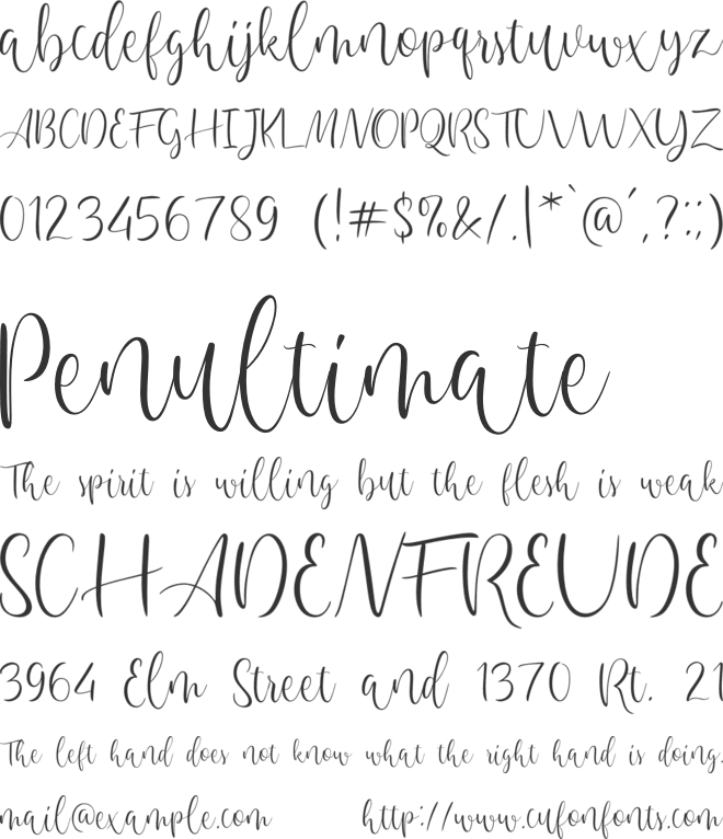 merellian font preview