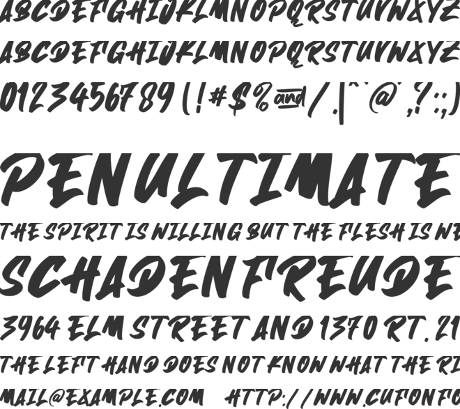 Darkside Black font preview