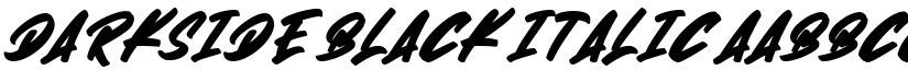 Darkside Black Italic font
