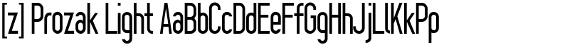 [z] Prozak Light font