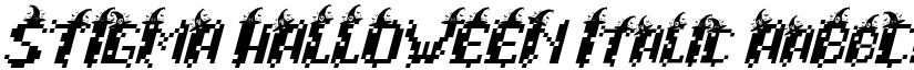 STIGMA HALLOWEEN Italic font