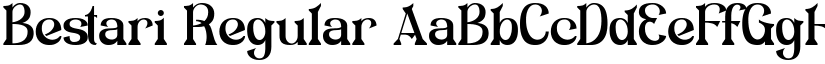 Bestari Regular font