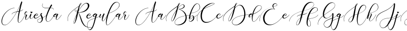 Ariesta Regular font