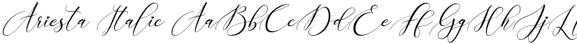 Ariesta Italic font