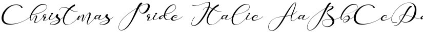 Christmas Pride Italic font
