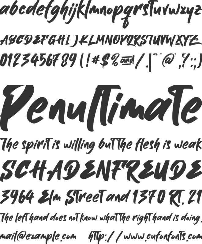 Better Black font preview