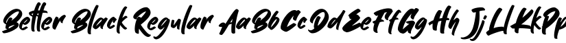 Better Black Regular font