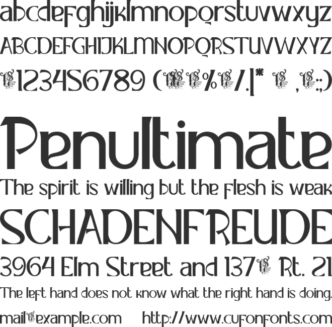 Robberly font preview