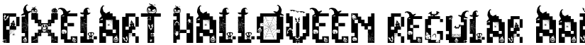 PIXELART HALLOWEEN Regular font