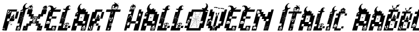 PIXELART HALLOWEEN Italic font