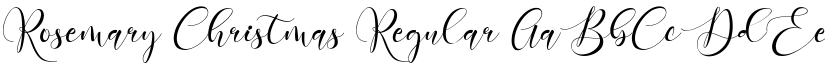 Rosemary Christmas Regular font