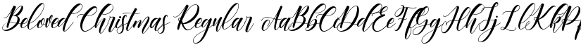 Beloved Christmas Regular font