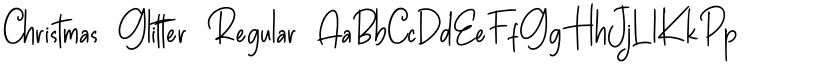 Christmas Glitter Regular font