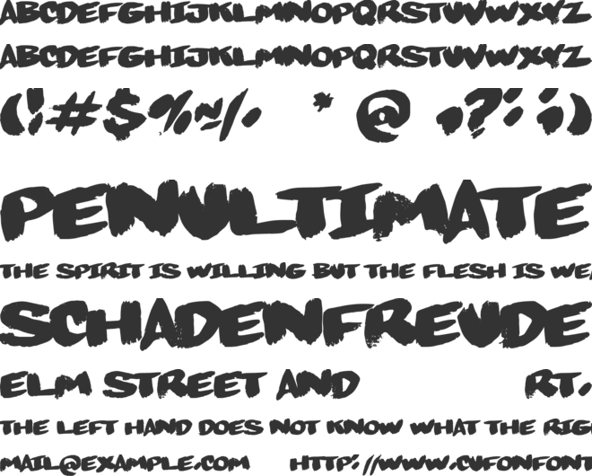 Grandiose font preview