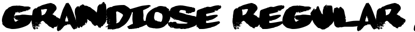 Grandiose Regular font