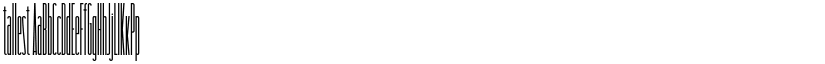 tallest font