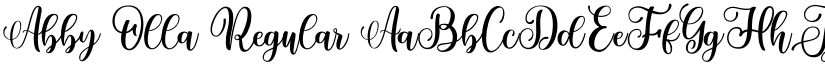Abby Olla Regular font