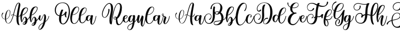 Abby Olla font download
