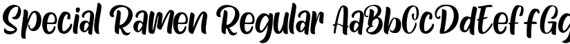 Special Ramen Regular font