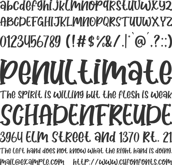 Honey Lemone font preview