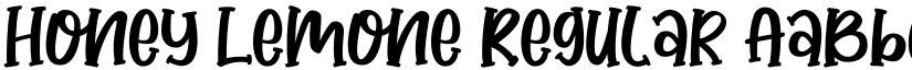 Honey Lemone Regular font