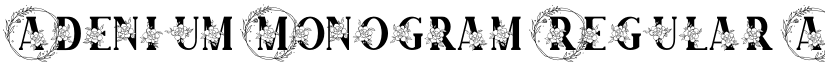 Adenium Monogram Regular font