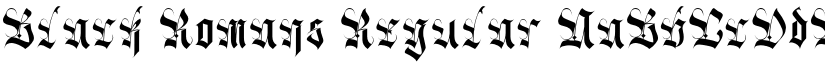 Black Romans Regular font