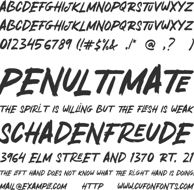 BLACK FRIDAY font preview