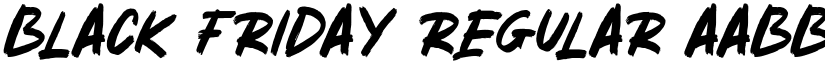 BLACK FRIDAY Regular font