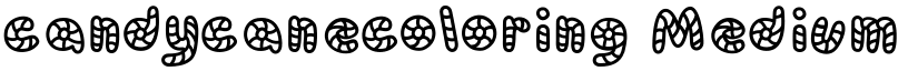 candycanecoloring Medium font