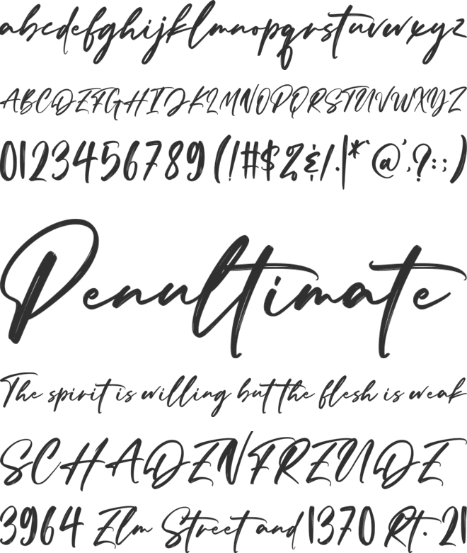 Soul Collections font preview